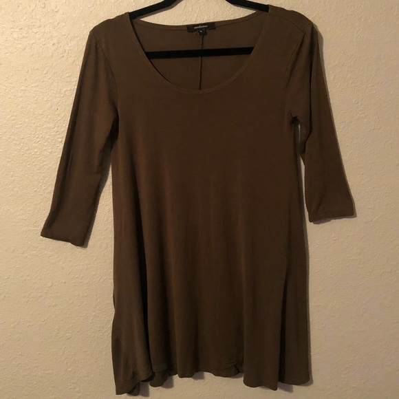 M Olive quarter sleeve t-shirt dress - Picture 1 of 2